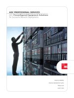 Tài liệu ADC PROFESSIONAL SERVICES ADC Preconfigured Equipment Solutions for Successful Network Deployments pdf