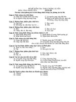 Tài liệu Bộ đề trắc nghiệm khách quan môn công nghệ 6