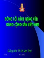 BÀI GIẢNG ĐƯỜNG LỐI CÁCH MẠNG (TIẾP THEO)