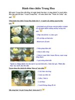 Tài liệu Bánh tôm chiên Trung Hoa ppt