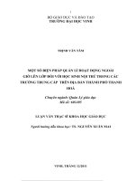 Một số biện pháp quản lý hoạt động ngoài giờ lên lớp đối với học sinh nội trú trong các trường trung cấp chuyên nghiệp trên địa bàn thành phố thanh hóa luận văn thạc sĩ khoa học giáo dục 