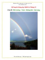 Tài liệu Môi trưởng - Nước - Không khí - Ánh sáng (Khối Lá) pptx