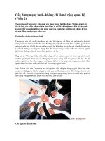 Tài liệu Gây dựng mạng lưới - không chỉ là mở rộng quan hệ (Phần 2) doc