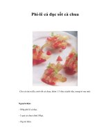 Tài liệu Phi-lê cá đục sốt cà chua pptx