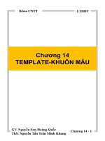 Tài liệu Chương 14: TEMPLATE-KHUÔN MẪU pptx