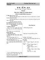 Bài giảng Giao an lop 3 tuan 23