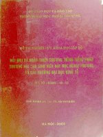 Đổi mới và hoàn thiện chương trình tiếng pháp thương mại cho sinh viên đh ngoại thương và các trường đại học kinh tế 