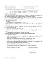 Gián án KÊ HOACH CSVC, L ĐỘNG T2