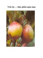 Tài liệu Trái cây … thực phẩm ngăn mụn docx