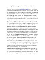 Tài liệu The Morning Gap, Low Risk Opportunity for the Astute Market Speculator ppt