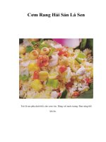Tài liệu Cơm Rang Hải Sản Lá Sen pptx