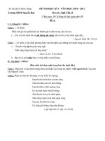 Bài soạn đề + đáp án thi HKI910-11)