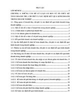 Hoàn thiện tổ chức kế toán doanh thu, chi phí và xác định kết quả kinh doanh tại công ty cổ phần đầu tư xây lắp điện HP 