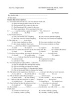 Tài liệu REVISION FOR THE FINAL TEST