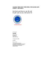 Tài liệu CHƯƠNG TRÌNH PHÁT TRIỂN NÔNG THÔN QUẢNG NGÃI (RUDEP) - GIAI ĐOẠN 2 pptx