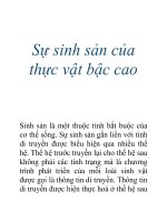 Tài liệu Sự sinh sản của thực vật bậc cao pdf