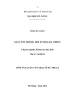 Giấu tin trong đối tượng ba chiều 