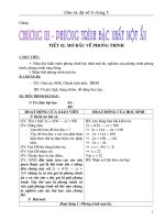 Gián án Giáo án đại số 8 chương 3