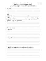 Tài liệu Biểu mẫu 