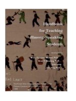 Tài liệu Handbook for Teaching Hmong-Speaking Students pptx