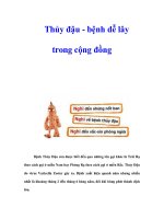 Tài liệu Thủy đậu - bệnh dễ lây trong cộng đồng pptx