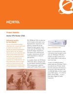 Tài liệu Product Bulletin Nortel VPN Router 2700 ppt
