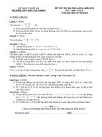 Gián án Đề thi thử ĐH lần 1-2010.Toán D