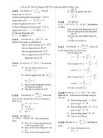 Tài liệu Tài Liệu Ôn Thi Tốt Nghiệp THPT Và Tuyển Sinh ĐH-CĐ Môn Toán doc