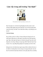 Tài liệu Làm việc trong môi trường “âm thịnh” pdf