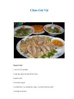 Tài liệu Cháo Gỏi Vịt docx