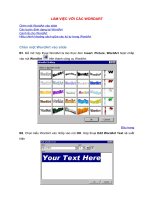 Bài soạn Lam viec voi cac WORDART trong Powerpoint