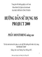 Tài liệu Hướng dẫn sử dụng MS Project 2000 doc