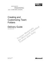 Tài liệu Creating and Customizing Team Folders Delivery Guide pptx