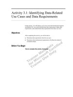 Tài liệu Activity 3.1: Identifying Data-Related Use Cases and Data Requirements docx