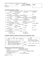 Bài giảng test No 1