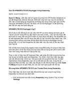 Tài liệu Sửa lỗi HPQKBFILTR.SYS Keylogger trong Kaspersky doc