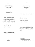 Nghiên cứu thành phần loài và phân bố lưỡng cư tại xã hòa bắc, huyện hòa vang, thành phố đà nẵng 