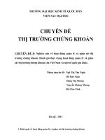 Nghiên cứu về hoạt động quản lý và giám sát thị trường chứng khoán  đánh giá thực trạng hoạt động quản lý và giám sát thị trường chứng khoán của việt nam và một số quốc gia khác 