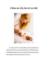 Tài liệu Thông tin cần thiết trong việc chăm sóc rốn cho trẻ pdf