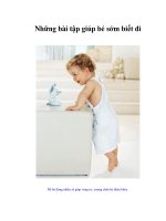 Tài liệu Những bài tập giúp bé sớm biết đi pptx