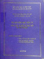 Ứng dụng công nghệ thông tin trong việc tổ chức và thực hiện thi trắc nghiệm đề tài nghiên cứu khoa học cấp bộ 
