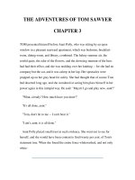 Tài liệu LUYỆN ĐỌC TIẾNG ANH QUA TÁC PHẨM VĂN HỌC-THE ADVENTURES OF TOM SAWYER -CHAPTER 3 ppt