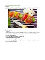 Thịt cừu xiên nướng cho ngày giao mùa 