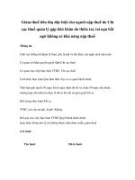 Tài liệu Giảm thuế tiêu thụ đặc biệt cho người nộp thuế do Chi cục thuế quản lý gặp khó khăn do thiên tai, tai nạn bất ngờ không có khả năng nộp thuế docx