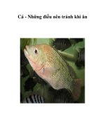 Tài liệu Cá - Những điều nên tránh khi ăn docx