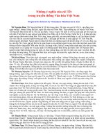 Tài liệu Ý nghĩa của những cái Tết trong truyền thống Văn hóa Việt Nam