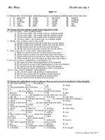 Tài liệu Bo de thi TN vao 10: De 17