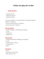 Tài liệu Giáo trình Chăm sóc phụ nữ có thai doc