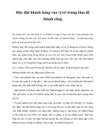 Tài liệu Hãy đặt khách hàng vào vị trí trung tâm để thành công doc