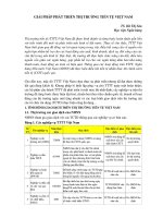 GIẢI PHÁP PHÁT TRIỂN THỊ TRƯỜNG TIỀN TỆ VIỆT NAM 